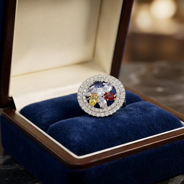 Spectrum Halo Statement Ring