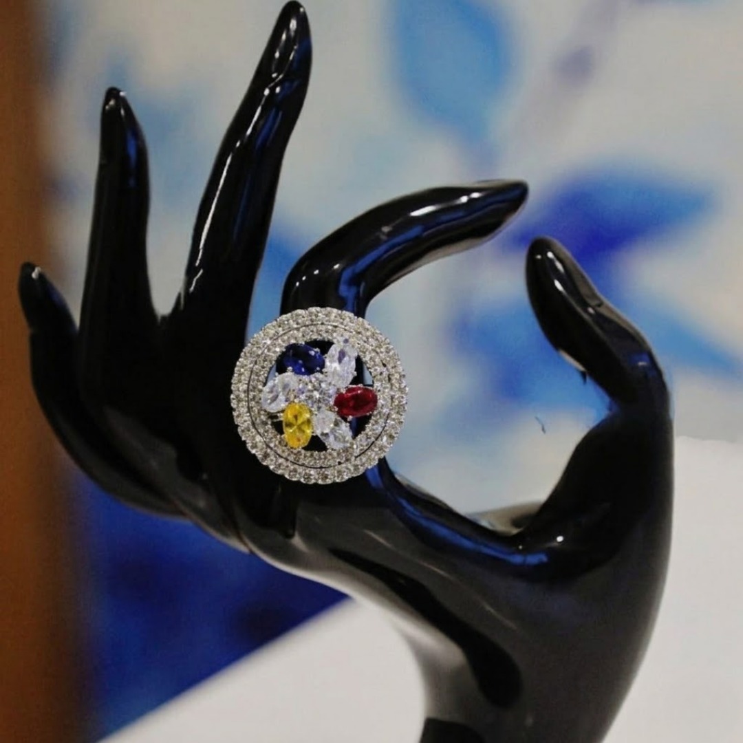Spectrum Halo Statement Ring