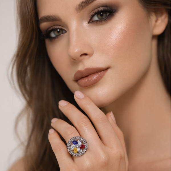 Spectrum Halo Statement Ring