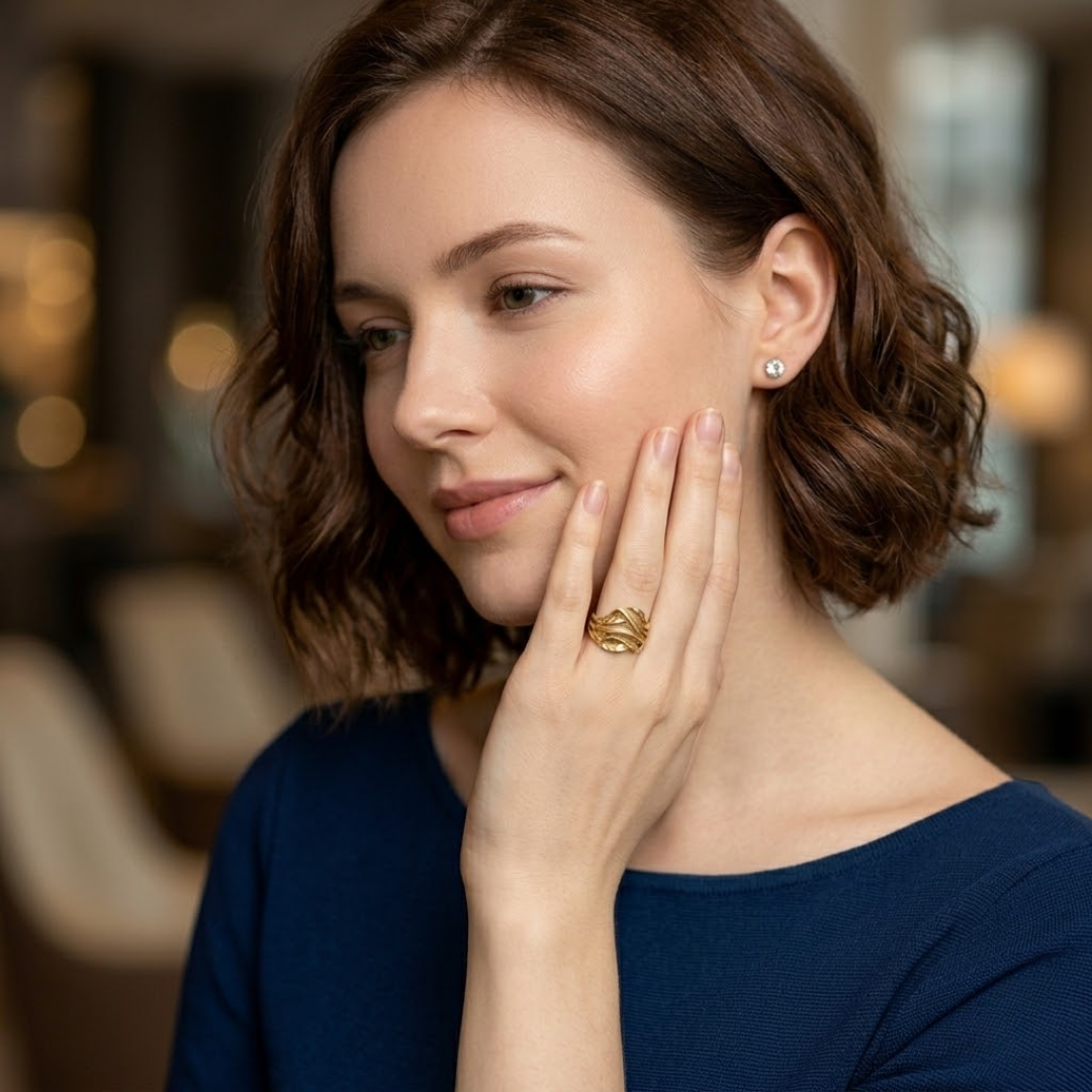 Nova Swirl Ring
