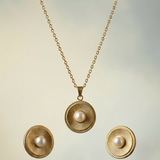 Jwanas Celestia Pearl-Style Sunburst Set flat lay