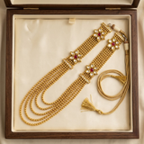 Jwanas Noor Multi-Layered Mala displayed in jewellery box